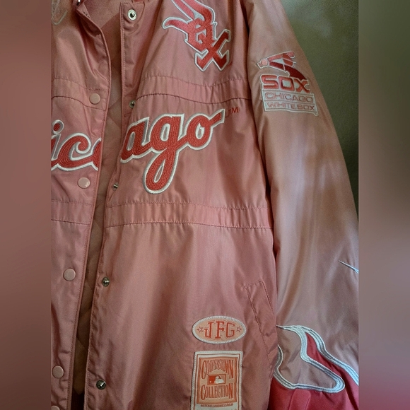 Joe Fresh Goods Chicago White Sox 2005 World Series Champions Pink Flames Coat - Picture 5 of 11